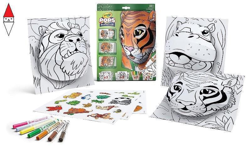 ARTICOLO DISEGNO CRAYOLA SET ATTIVITA POPS GIUNGLA
