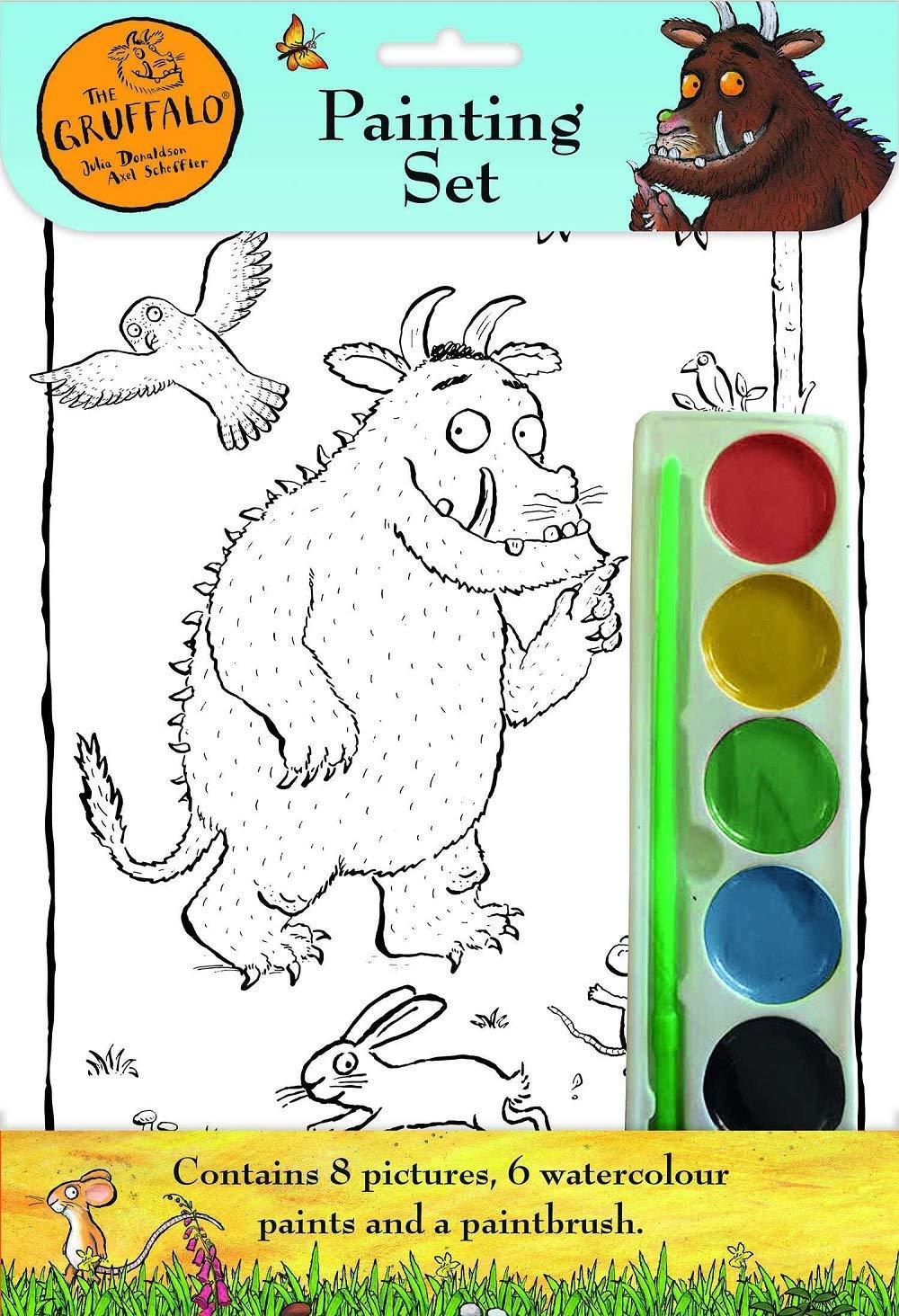 The Gruffalo Bambini Dipinto Colorante Set 8 Ritratti Colori & Pennello Attività