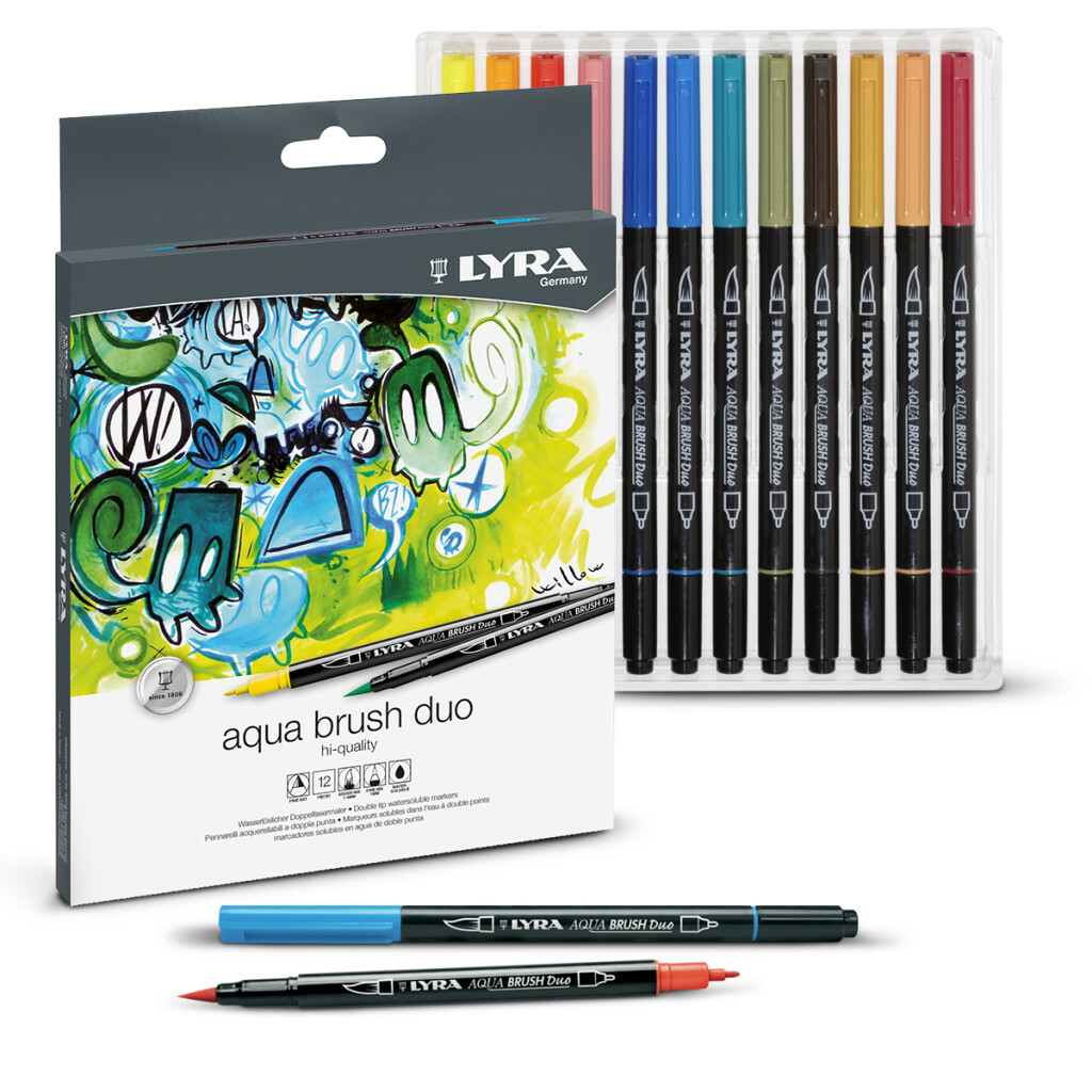 Lyra Aqua Brush Duo Set 36 Colori