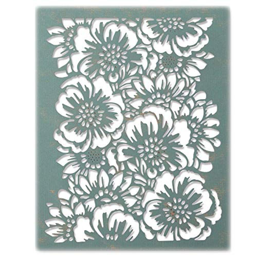 (TG. Taglia unica) Sizzix 664418 Fustella Thinlits, Bouquet di Tim Holtz, Multic