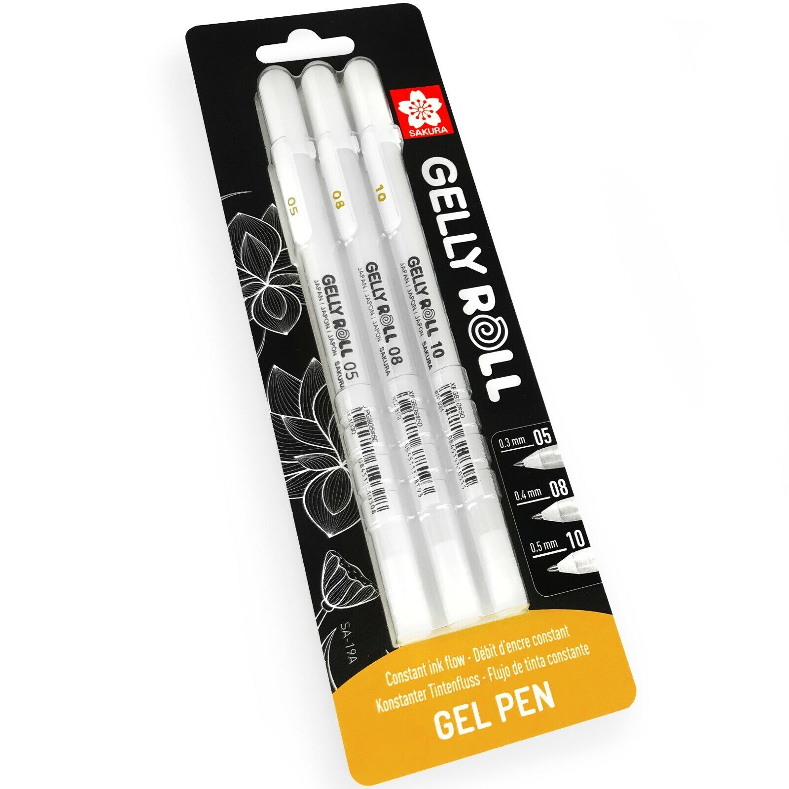 Sakura Gelly Roll Penne Gel - 05/08/10 - Bianco Brillante Ink - Blister Pack Di