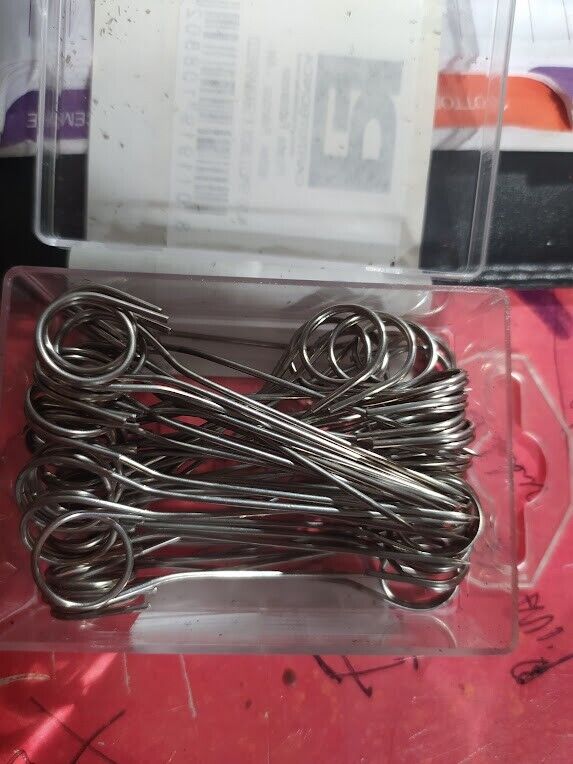 50 spilli acciaio inox mod 95 ideali per visualizzazione prezzo per alimenti