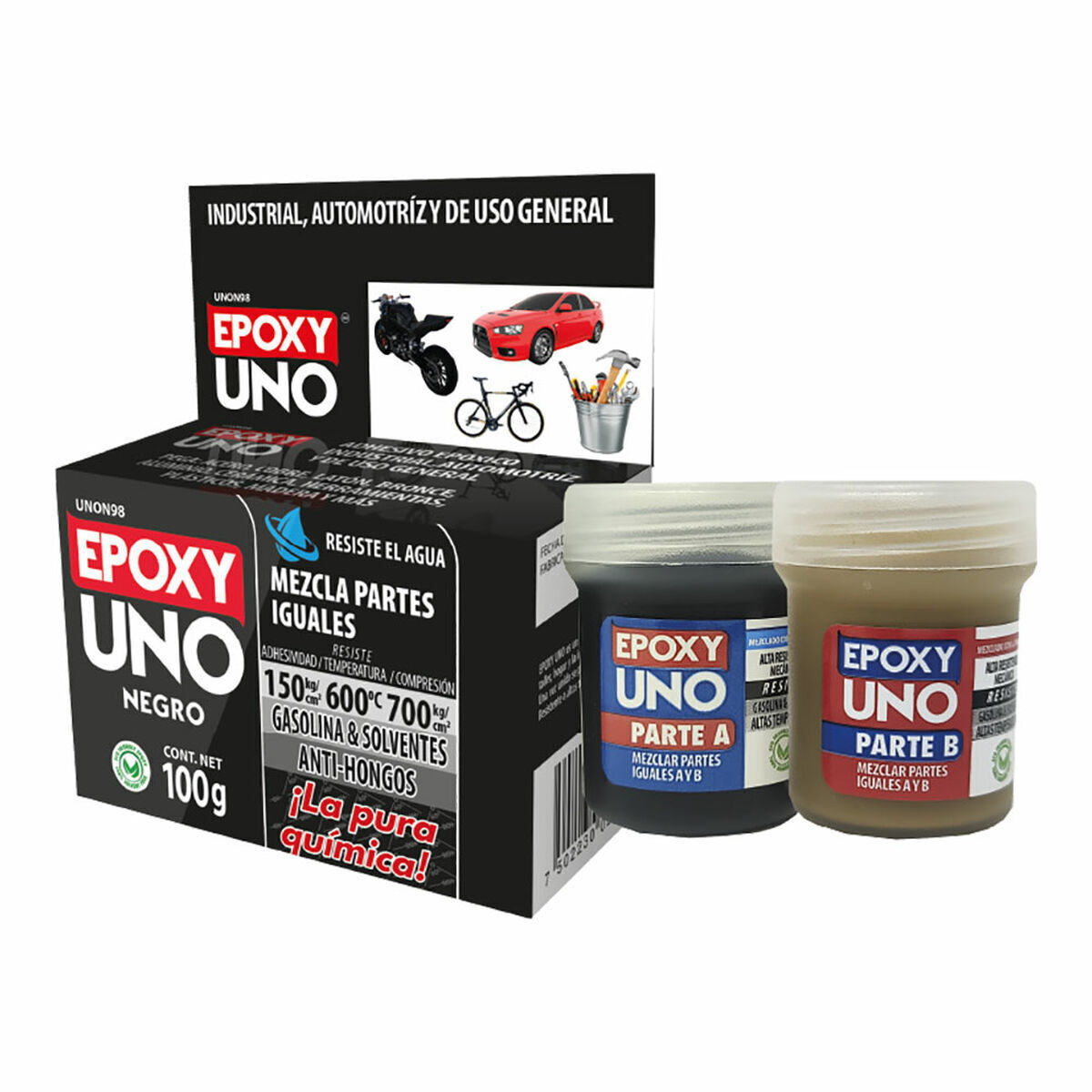 Adesivo epossidico bicomponente Fusion Epoxy Black Label Unon98 Universale Ne