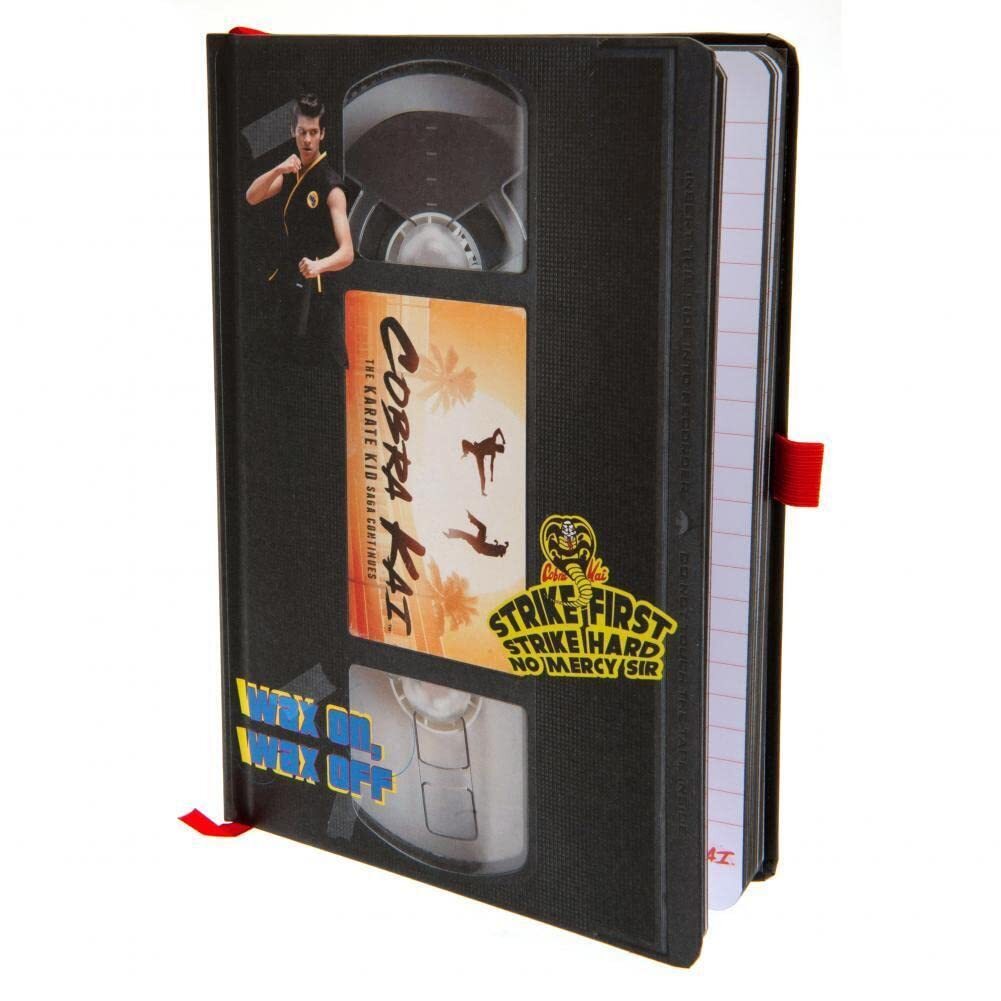 Cobra Kai Notebook & Sticker Set (VHS Design) A5 Premium Journal Notebook, Quade