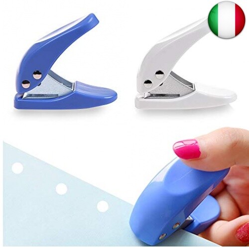 MOAMUN 1 Foro Carta Hole Punch, Palmare Portatile Puncher, 10 Fogli