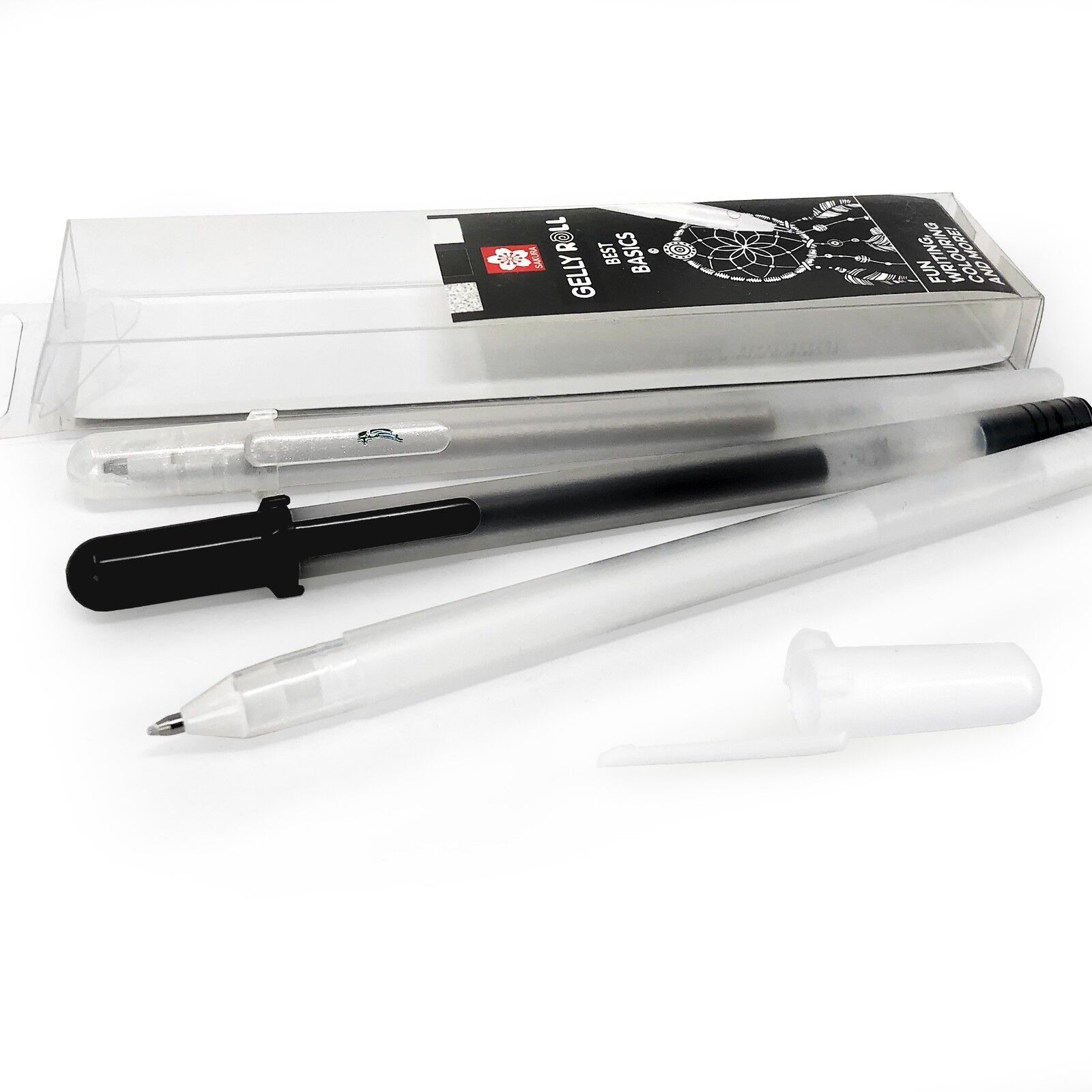 Sakura Gelly Roll Penne Gel - Migliore Basics – Nero, Bianco, Argento - A Di 3