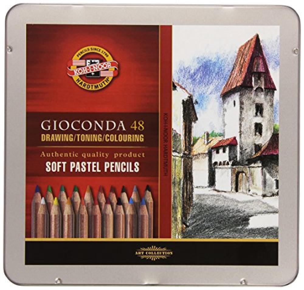 (TG. 48) KOH-I-NOOR Artist's Soft Pastel Pencil Set (Set of 48) - NUOVO