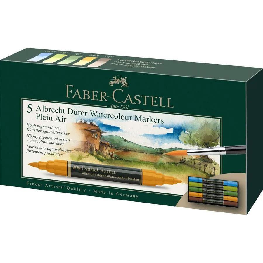 Faber Castell Albrecht Durer Acquerello Marcatori Pittura En Plein Air Set 5pc