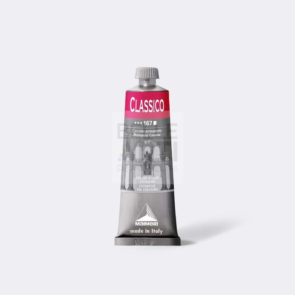 COLORE AD OLIO SERIE CLASSICO DA 60 ml. 167 CARMINIO PERMANENTE