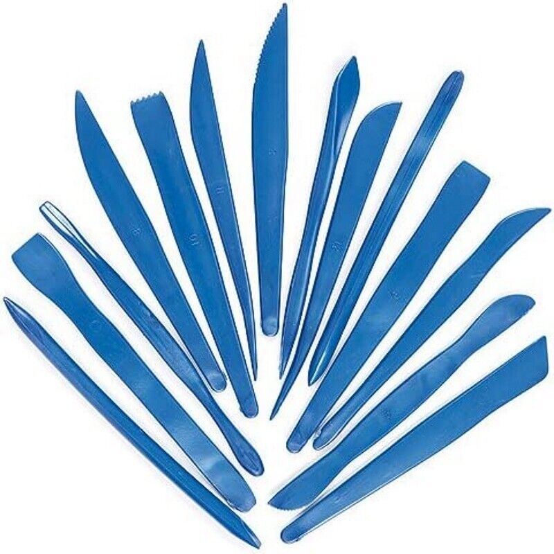 14 Plastica Clay Modello Strumenti 14cm Ceramica Sculpey Fimo Decorazione Torte