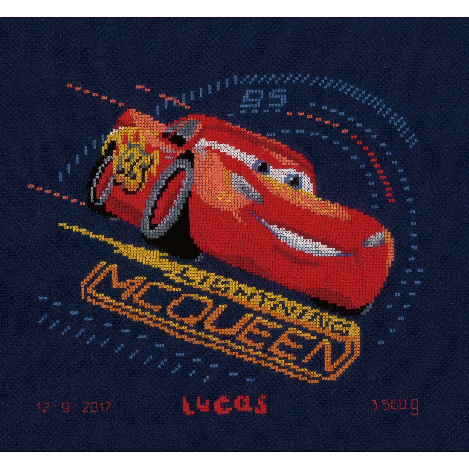 Vervaco 0167543 Disney Lightning Mcqueen Kit a punto croce Contato