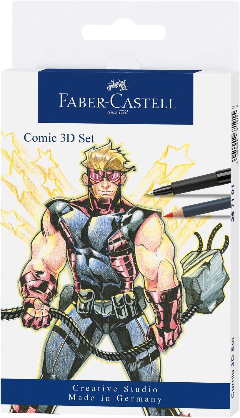 Faber Castell Fumetto 3D Disegno Penna & Matita Set
