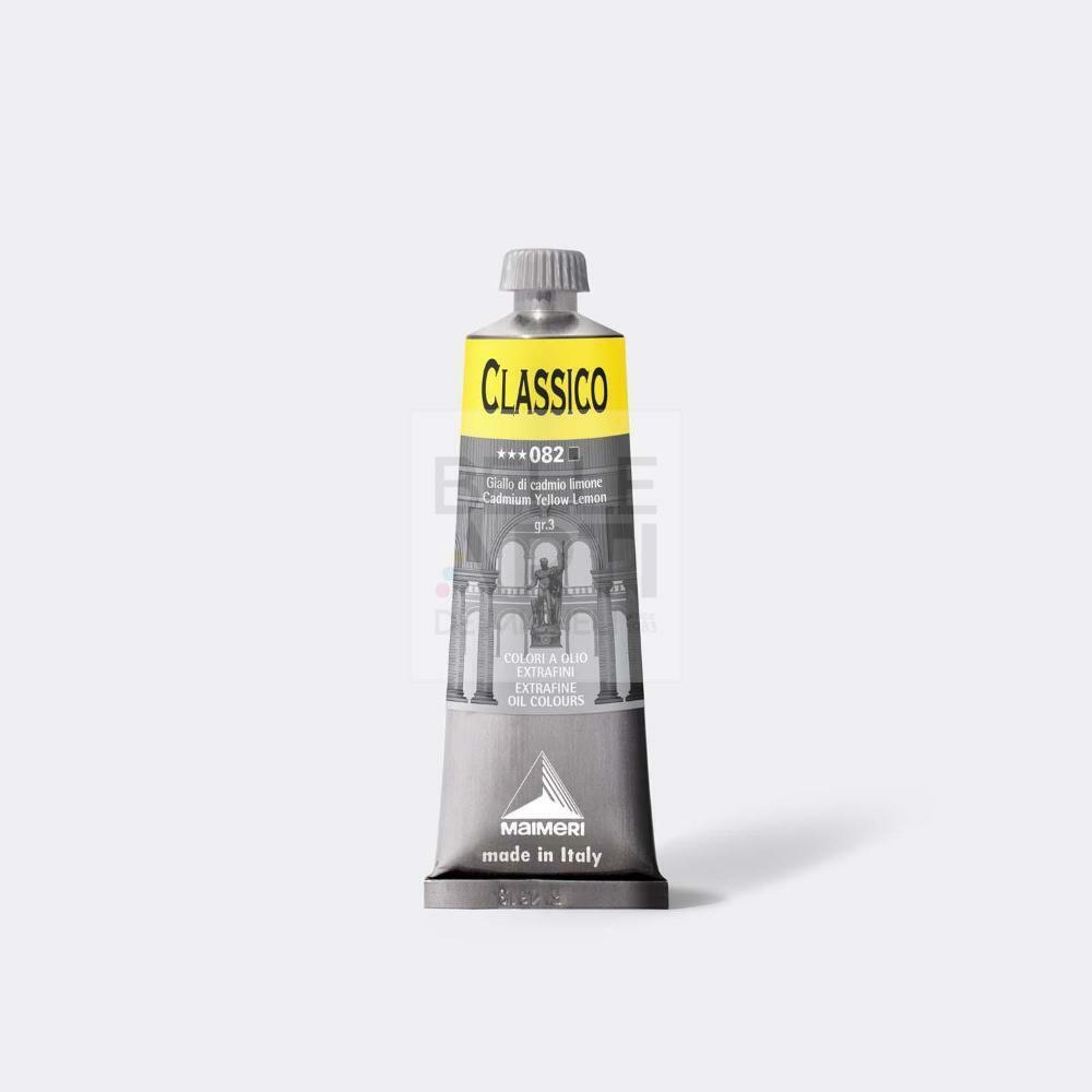 COLORE AD OLIO SERIE CLASSICO DA 60 ml. 082 GIALLO CADMIO LIMONE