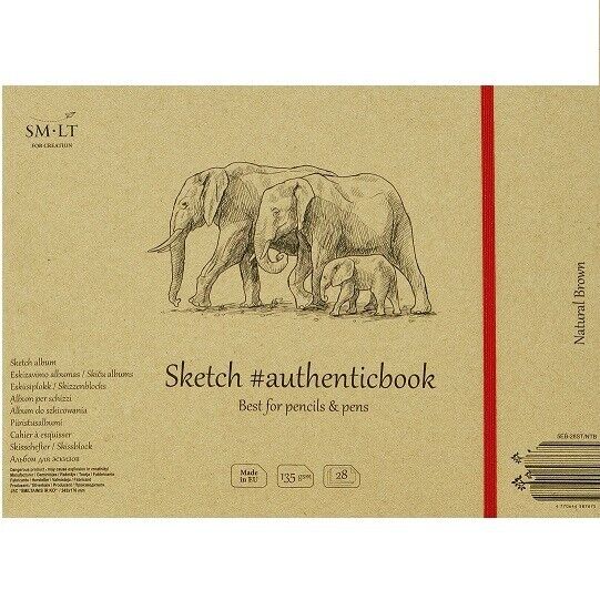 Album cucito 28 fogli per disegno SMLT Art - 135 g/mq  5EB-28ST/NTB (118SMLT)