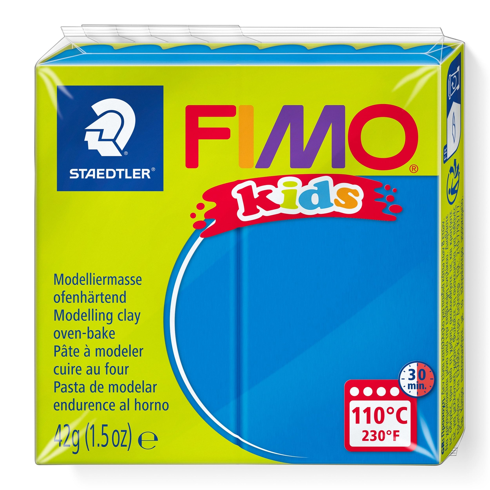 Fimo Kids Modelling Clay, Blue, 42 g Blue Pack of 1