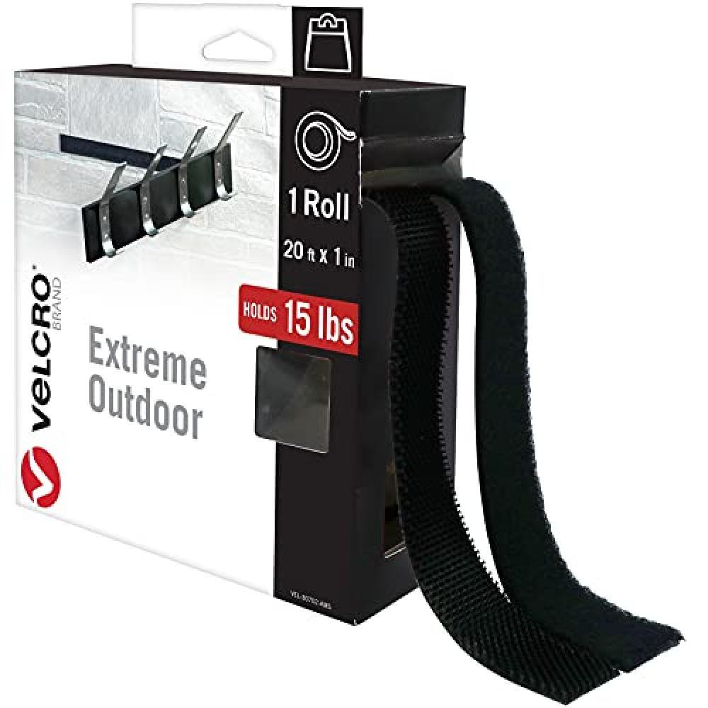 (TG. 25mm x 6m) VELCRO Marchio | Nastro adesivo resistente per esterni | Taglio