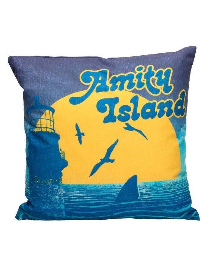 SD TOYS JAWS LO SQUALO AMITY ISLAND CUSCINO 40 X 40 Cushion PILLOW NEW
