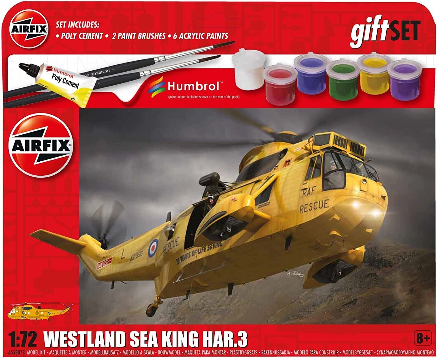Airfix Starter Set Regalo Westland Sea King HAR.3 1:72 Elicottero Militare Plast