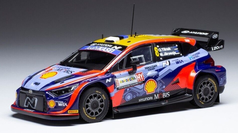 Hyundai I20 #8 Rally Sardegna 2022 Tanak/jarveoja 1:43 Model IXO MODEL