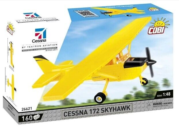 COBI - Aereo CESSNA 172 Skyhawk giallo - 160 pezzi - 1/48 - COB26621