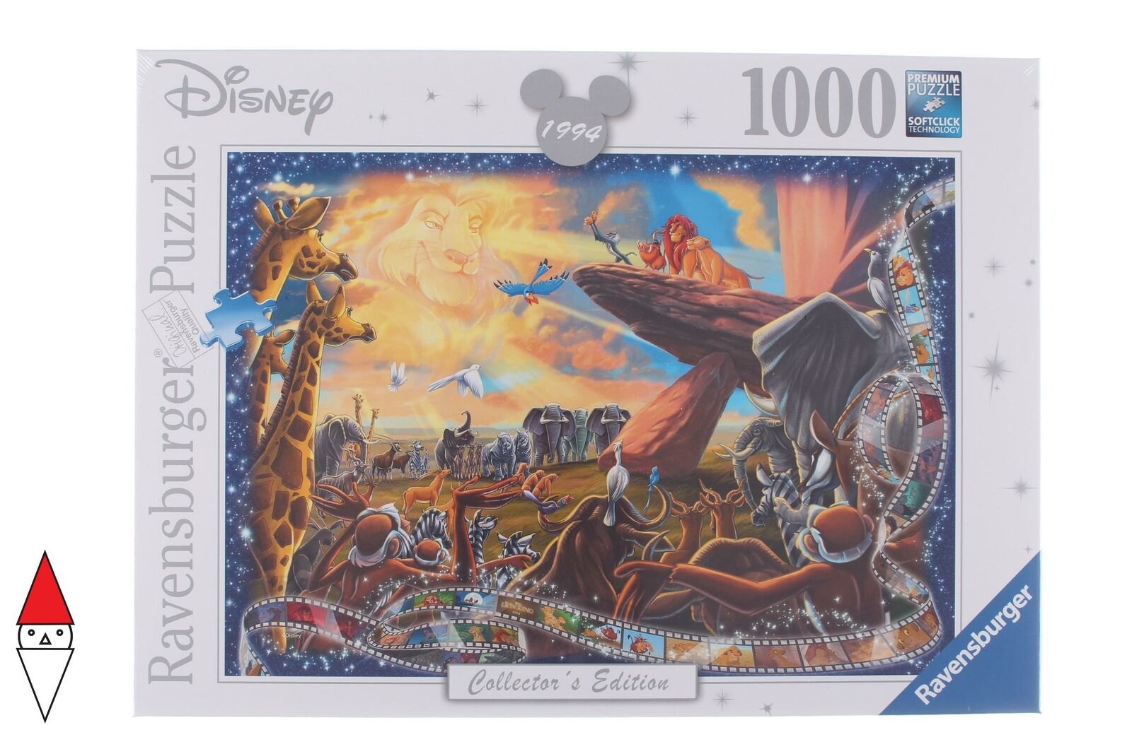 PUZZLE DISNEY RAVENSBURGER CARTONI ANIMATI CLASSICS IL RE LEONE 1000 PZ