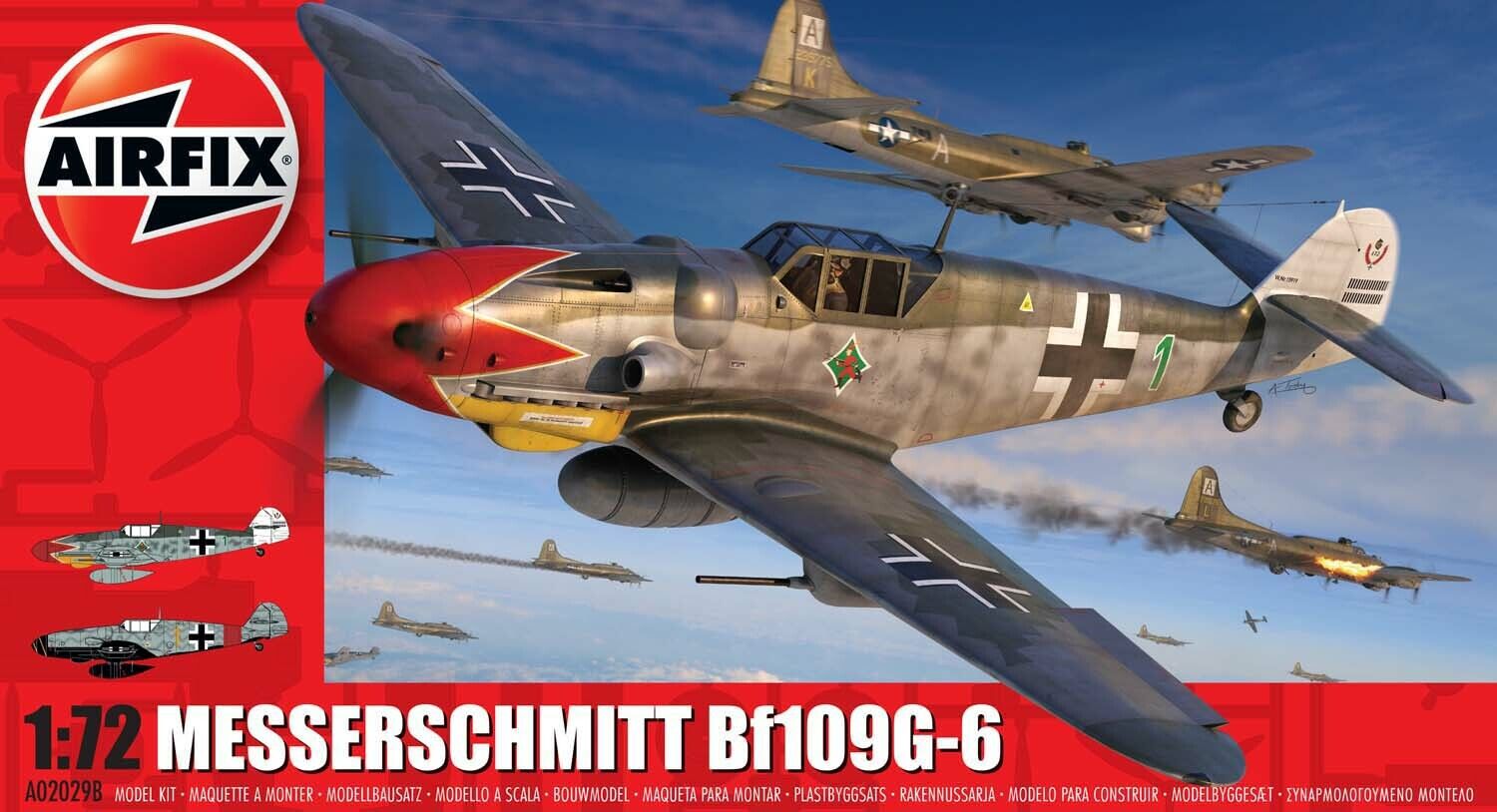 AIRFIX 1:72 KIT -  AEREO TEDESCO MESSERSCHMITT Bf109G-6 ART A02029B