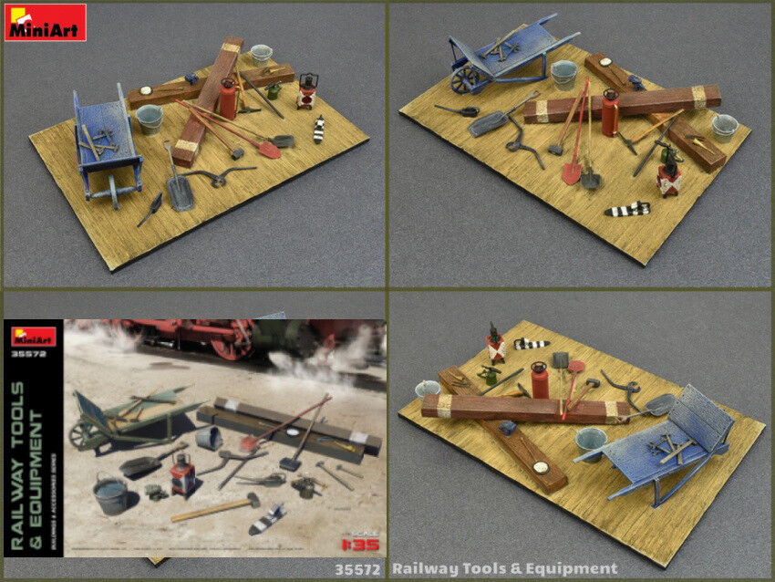 Railway Tools & Equipment Plastic Kit 1:35 Model MINIART