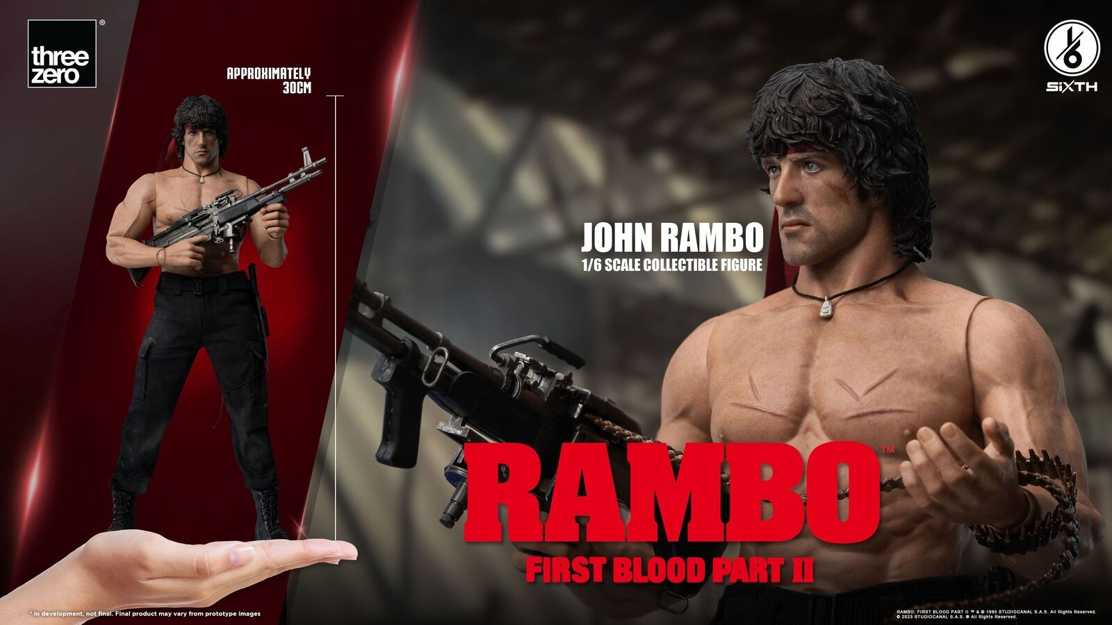Threezero Rambo: First Blood Part II - 1/6 John Rambo
