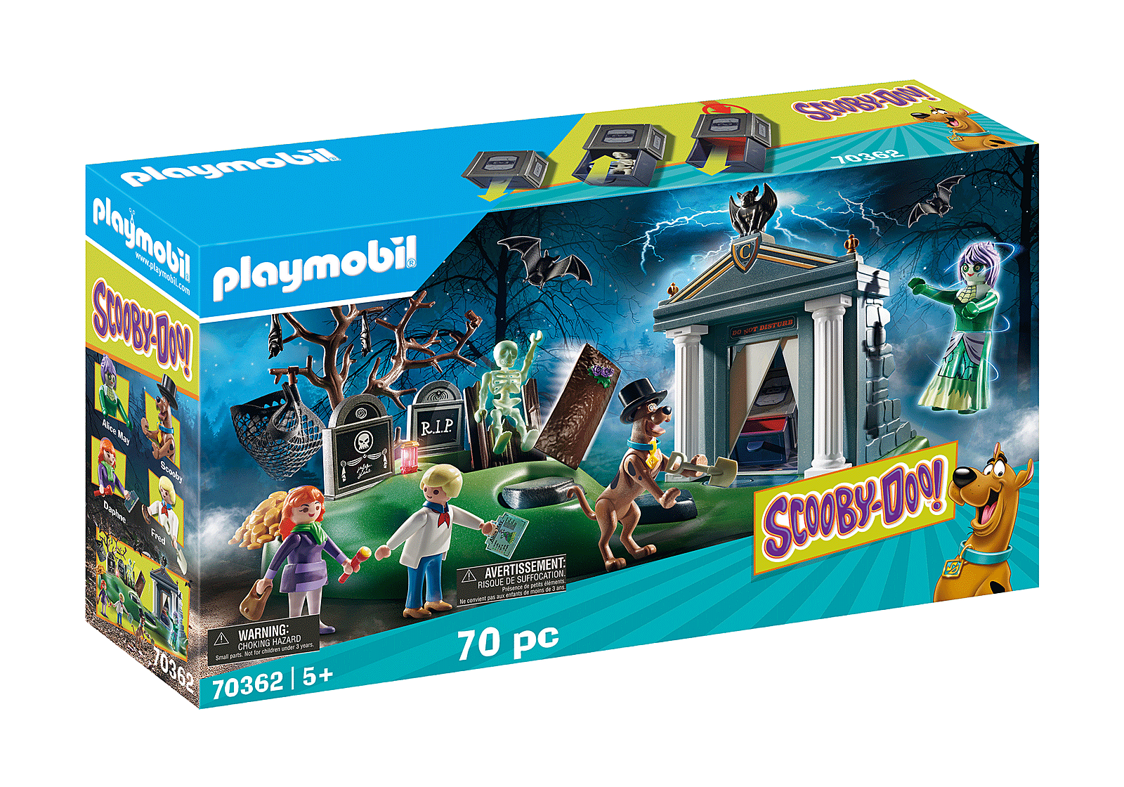 PLAYMOBIL Scooby-Doo! Storie Al Cimitero 70362