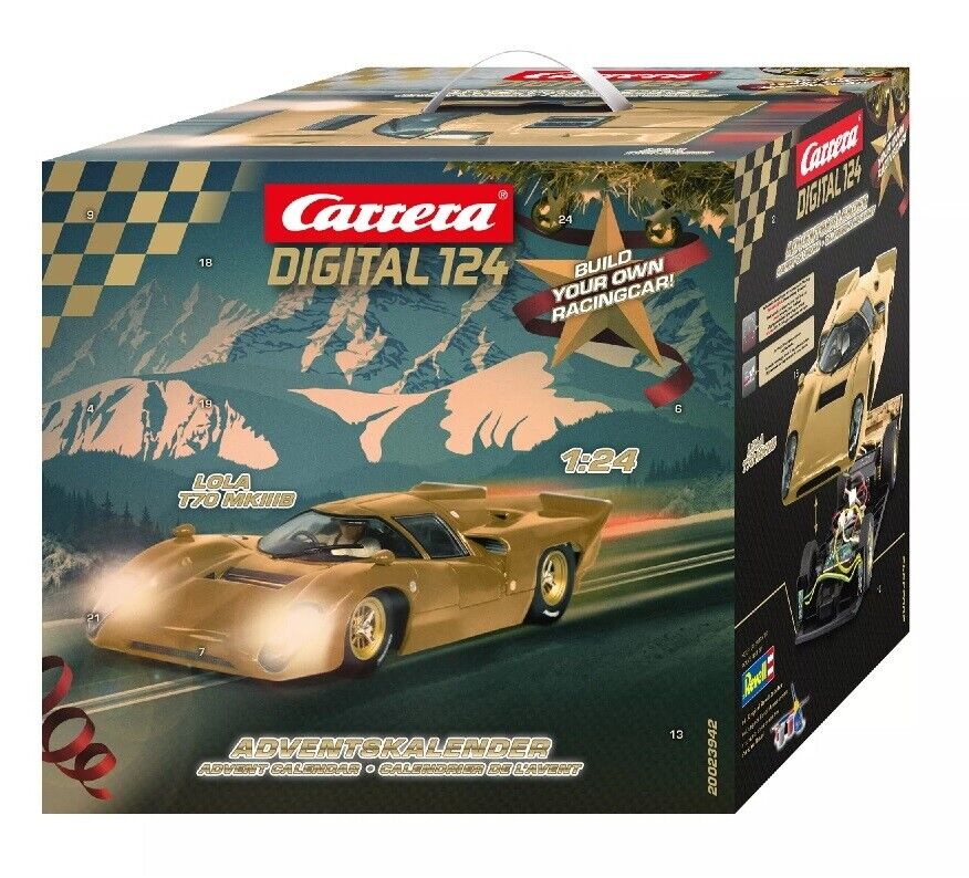 Lola T70 MKIIIb Carrera Digital 124 Kit Slot Car Advent Calendar CARRERA