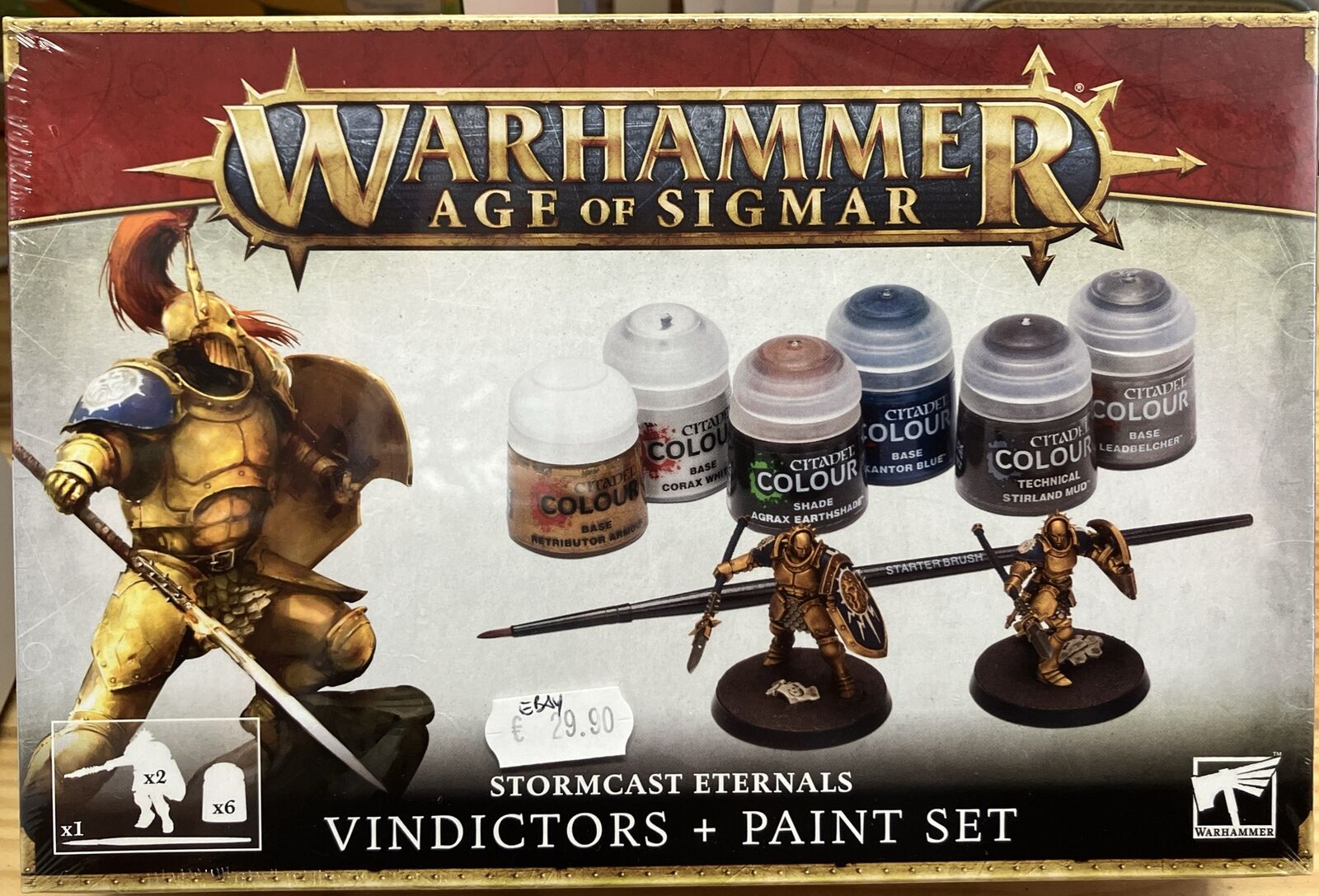 Warhammer Age Of Sigmar Vindictors + Paint Set Colori E Miniature
