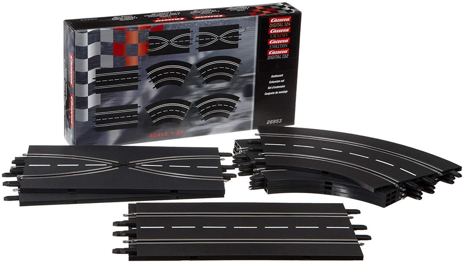 Carrera Evolution Set Di Estensione (2 Rettilinei 2 Incroci 4 Curve) Slot Car