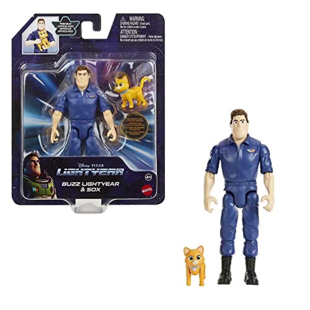 (TG. 13 cm) Buzz Lightyear- La vera storia di Buzz Lightyear e Sox Action Figure