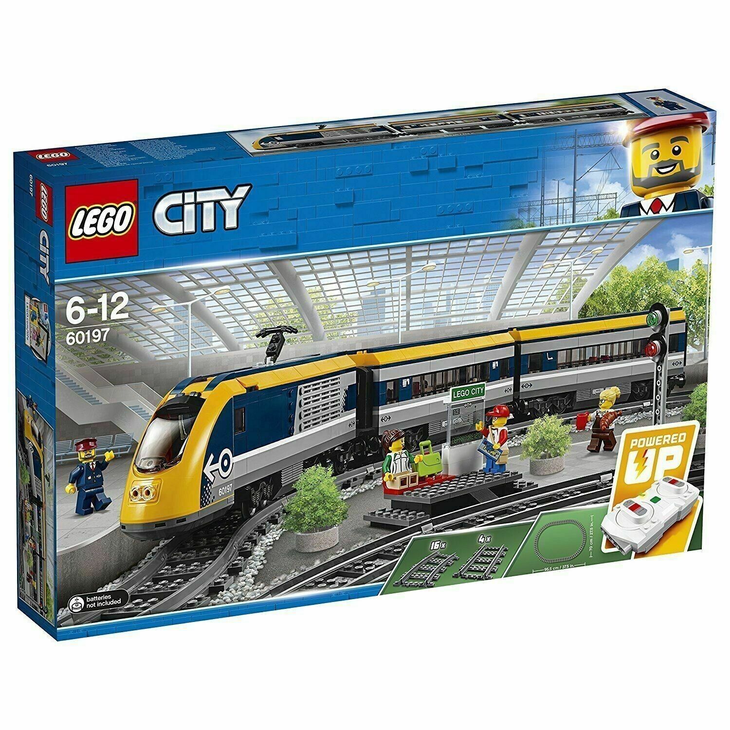 LEGO CITY PASSENGER TRAIN TRENO PASSEGGERI PEZZI 677 ETA' 6-12 60197