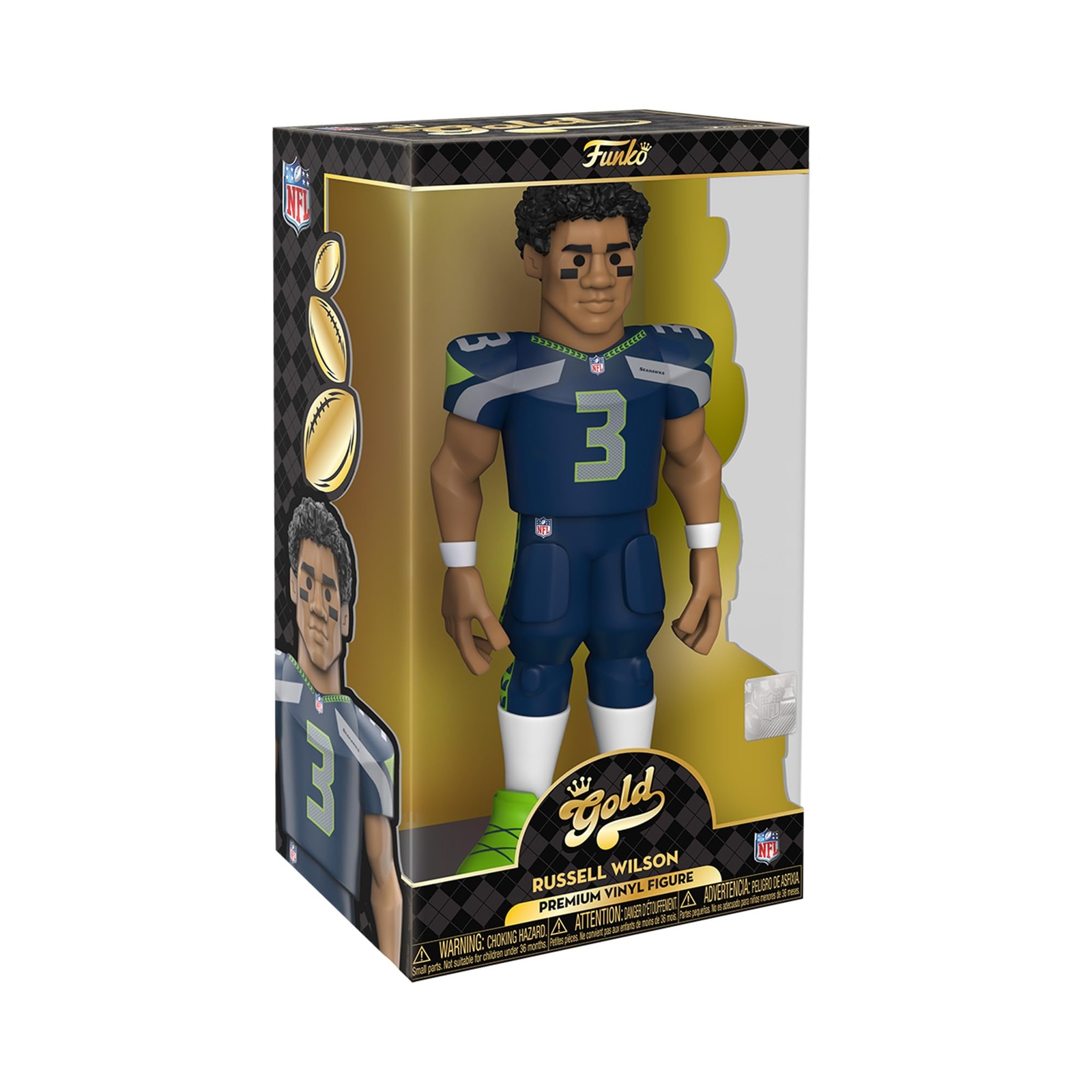 Funko Gold 12" NFL: Seahawks - Russell Wilson - 1/6 Quote Für Seltene Chase-Vari