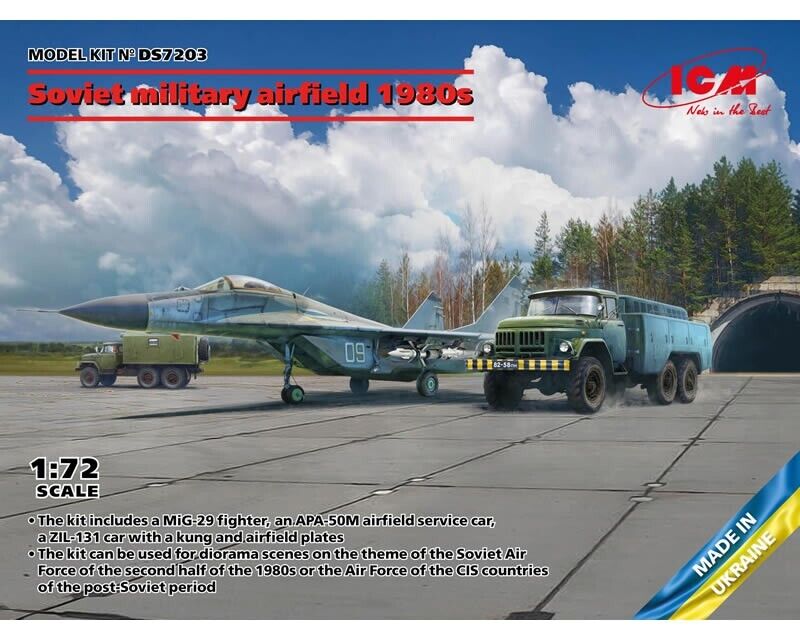 ICM DS7203 Soviet military airfield 1980s 1:72 modellismo