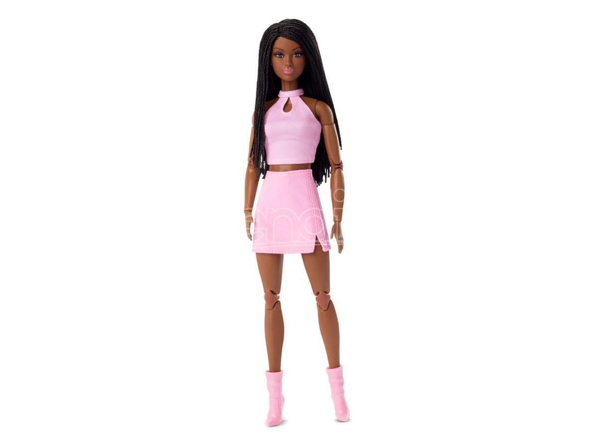Barbie Signature Barbie Looks Bambola Model -21 Tall, Braids, Pink Skirt Outfit