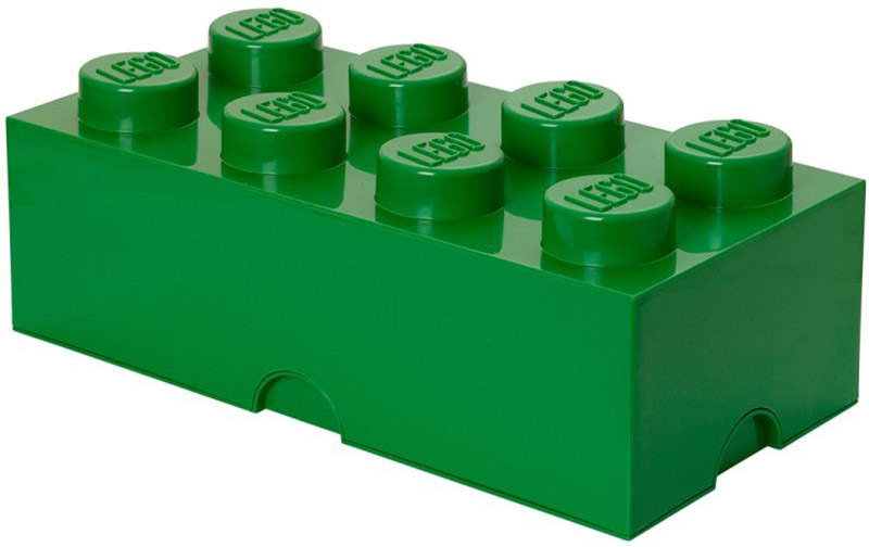 Contenitore LEGO Brick 8 Verde ROOM COPENHAGEN