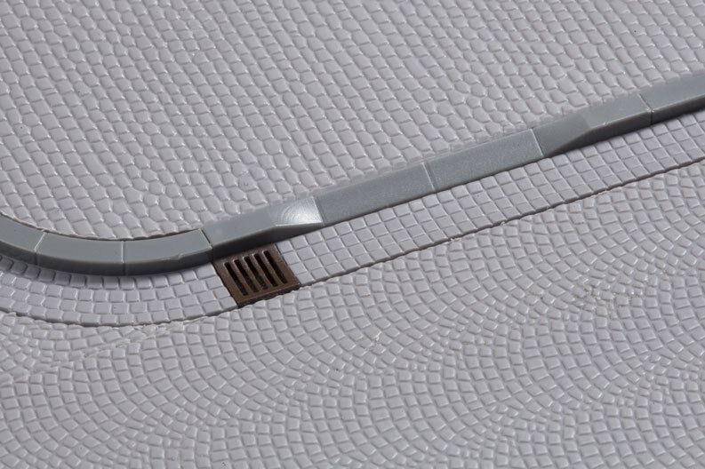 Ho Kerbs E Gutters 828mm - Auhagen 42656 - Oo / Ho Kit di Costruzione