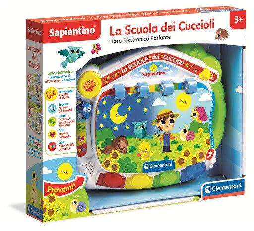 CLEMENTONI SAPIENTINO LA SCUOLA DEI CUCCIOLI LIBRO ELETTRONICO PARLANTE