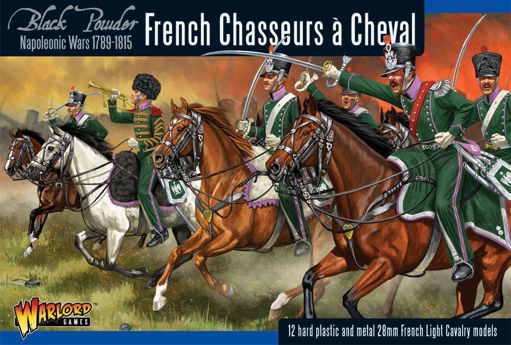Chasseurs a Cheval French Cavarly - 28mm Scale Plastic Miniatures for Black Powd