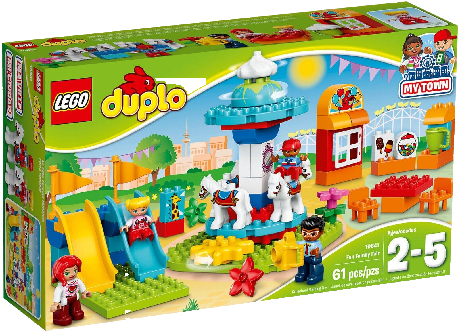 Lego Duplo MyTown Gita al Luna Park 10841 Fun Family Fair Originale Nuovo