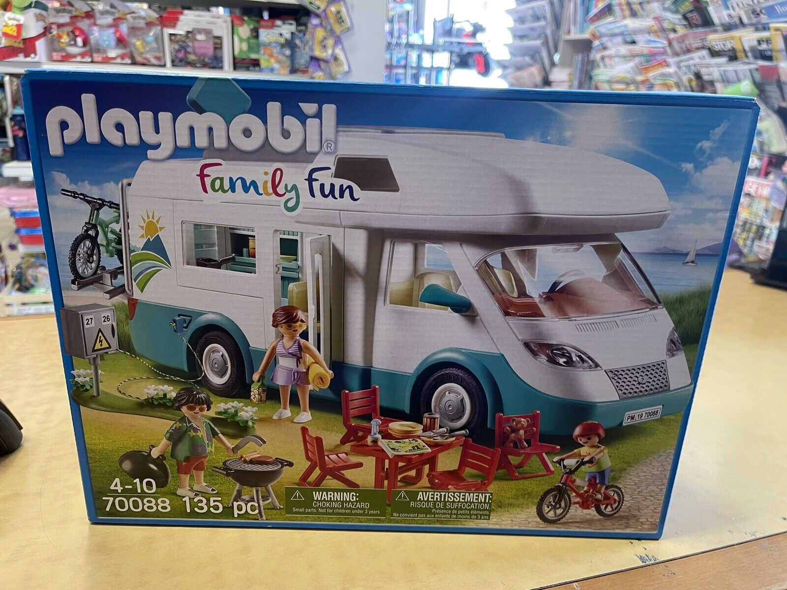 playmobil 70088 - camper con famiglia in vacanza