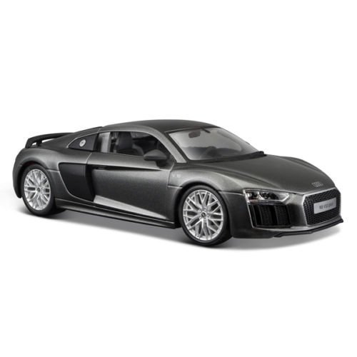 MAISTO  1:24 AUTO DIE CAST AUDI R8 V10 PLUS GRIGIO METALLIZZATO ART 31513