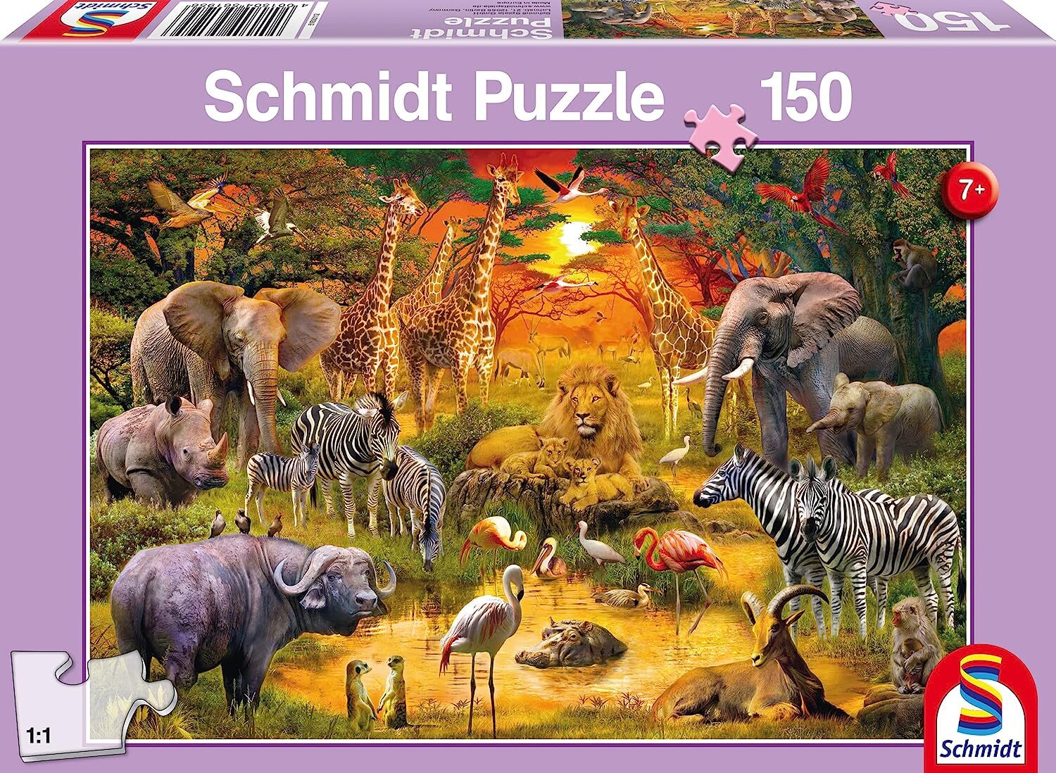 SCHMIDT - Puzzle da 150 pezzi Animali dell'Africa -  - SCM56195
