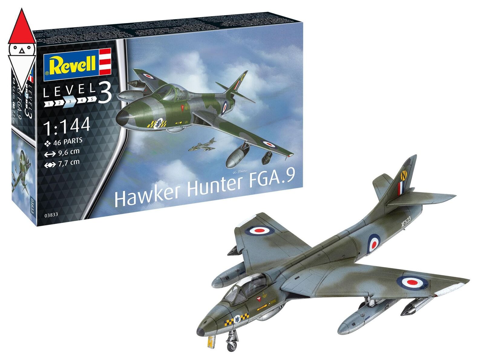 REVELL 1/144 HAWKER HUNTER FGA.9