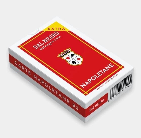 Carte Napoletane Dal Negro Rosso Extra Mazzo Scopa Briscola Gioco Da Tavola 3505