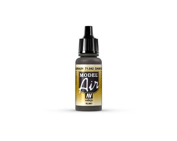 VALLEJO MODEL AIR DARK BROWN RLM61 17ml.Cod.AV71042