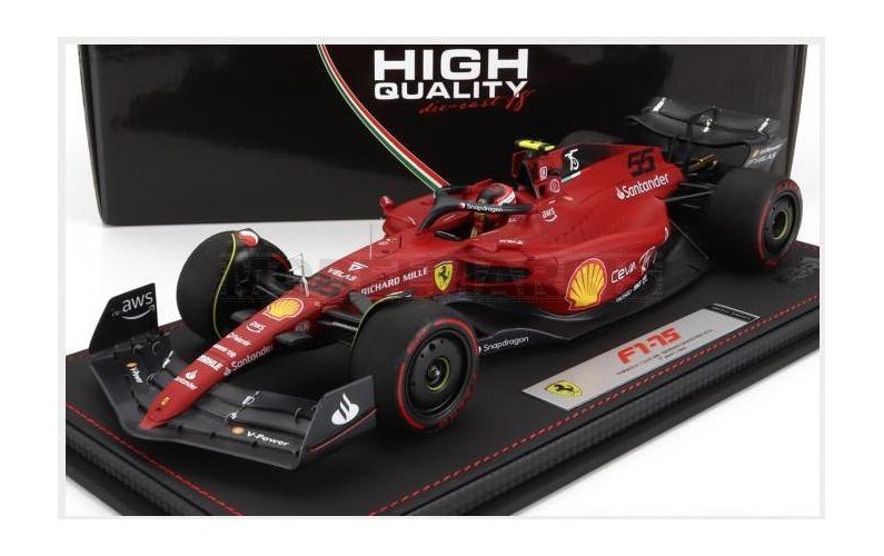 BBR-MODELS BBR221855DIE-VET FERRARI - F1-75 TEAM SCUDERIA FERRARI N 55 2nd BAHRA
