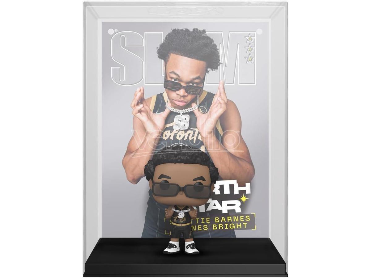 NBA Toronto Raptors POP con Cover: Slam Vinile Figura Scottie Barnes 9 cm